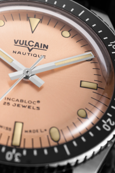 Vulcain Skindiver Nautique - Salmon Beige Luminova