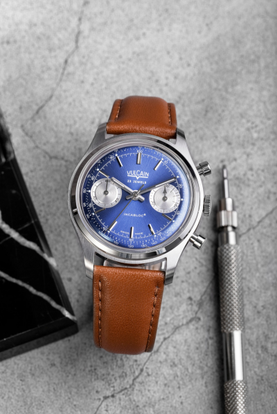 Vulcain Chronograph 70's - Blue