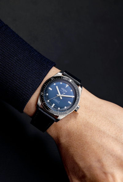 Vulcain Skindiver Nautique - Blue with White Lum