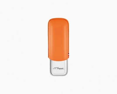 S.T. Dupont Line D orange double cigar case