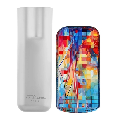 S.T Dupont 2 Cigar Case Graff'ty Multicolor