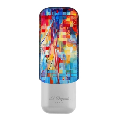 S.T Dupont 2 Cigar Case Graff'ty Multicolor