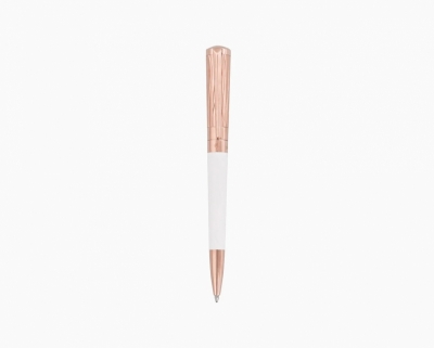 S.T. Dupont Liberte white lacquer & rose gold ballpoint