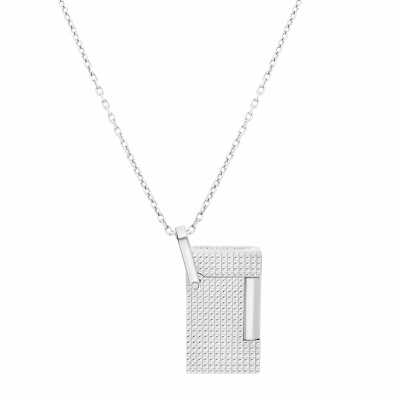 S.T. Dupont Necklace Diamond Head lighter silver