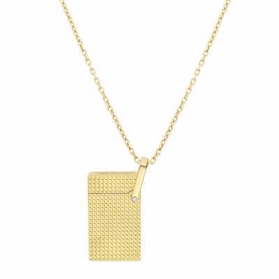 S.T. Dupont Necklace Diamond Head lighter golden 