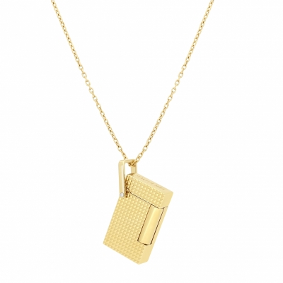 S.T. Dupont Necklace Diamond Head lighter golden 