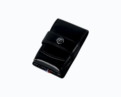 S.T. Dupont Line D black smooth leather lighter case