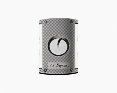 S.T. Dupont Maxijet chequered chrome cigar cutter
