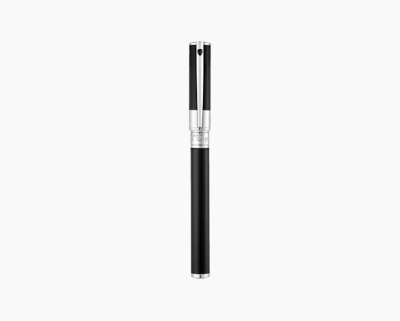 S.T. Dupont D-Initial rollerball pen black chrome finish