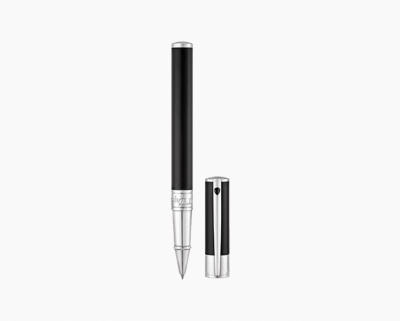 S.T. Dupont D-Initial rollerball pen black chrome finish