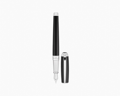 S.T. Dupont Line D fountain pen black & palladium large