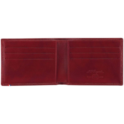 Line D Soft Billfold 6 Credit Cards Deep Red
