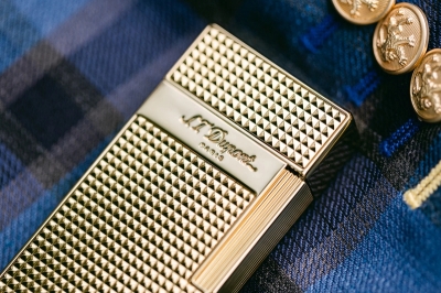 S.T. Dupont Biggy Golden Diamond Head