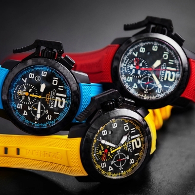 Graham CHRONOFIGHTER SUPERLIGHT CARBON (RED)