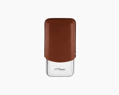 S.T. Dupont Line D brown triple cigar case