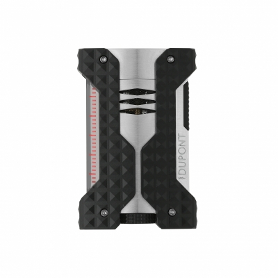S.T. Dupont Windproof silver brushed lighter