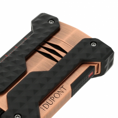 S.T. Dupont Windproof brushed lighter copper